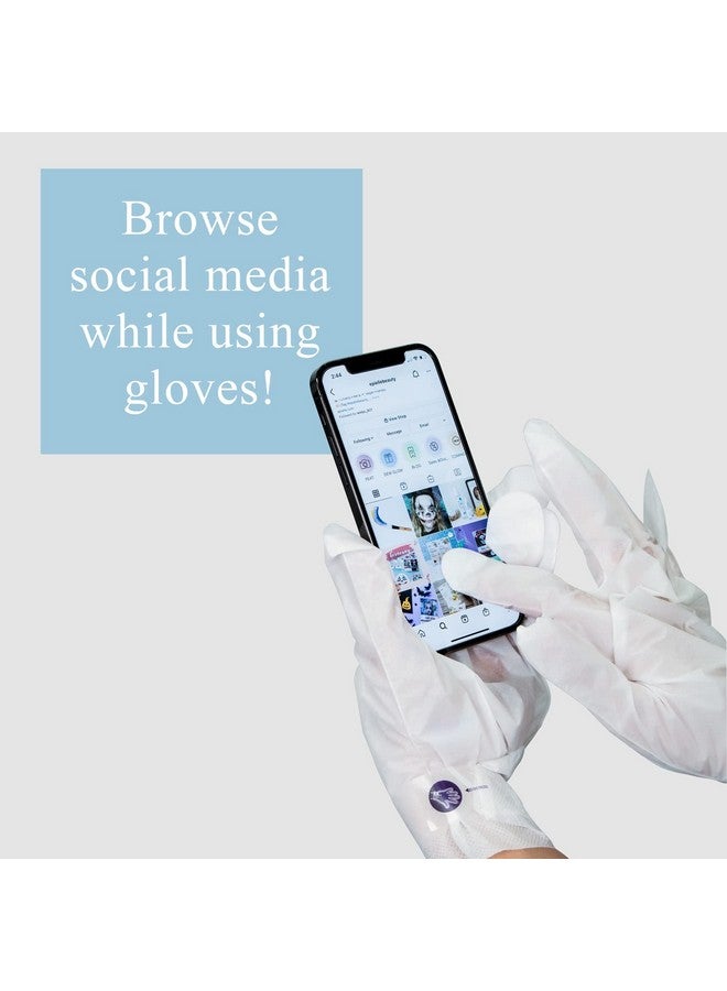 Epielle Intensive Repairing Gloves for Dry and Cracked Hands - 6 Pack | Coconut Oil, Milk Extract, Hyaluronic Acid | Beauty and Skincare Gifts - Image 4