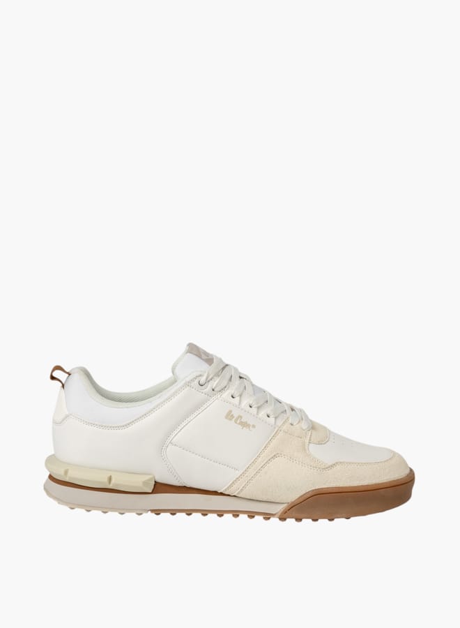 Lee Cooper Mens Panelled Sneakers With Lace-Up Closure - Image 2