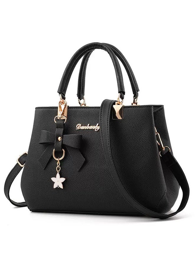 Danbaoly New Bow Design Handheld Shoulder Bag Crossbody Bag for Women, Fashion Versatile Large Capacity - Image 1