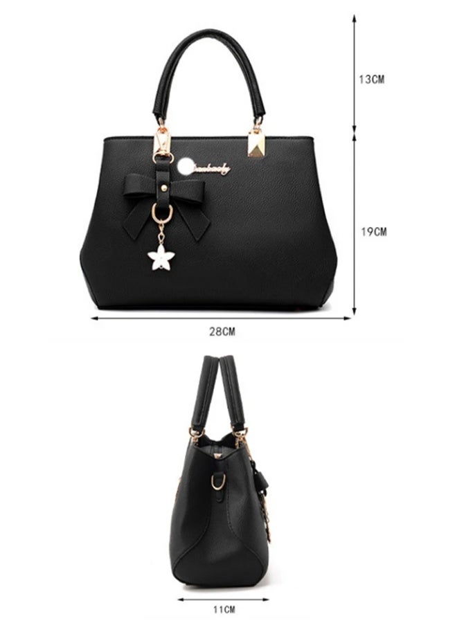 Danbaoly New Bow Design Handheld Shoulder Bag Crossbody Bag for Women, Fashion Versatile Large Capacity - Image 5