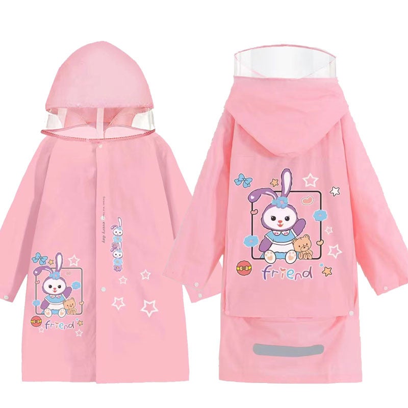 Kidsren'S Whole Body Primary And Secondary School Students' Enlarged Schoolbags Baby Ponchos Thickeneded Long Waterproof Kindergarten Raincoats - Image 3