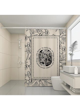 160 G/m?] Dream-seeking Flowering Period L-shower Curtain [waterproof And Mildew-proof Hem Aggravation]]