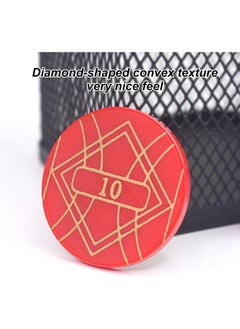 Generic 100 PCS Round Chips with Storage Box, 5 Color Large Plastic Round Chips Counting Numbers Teaching for Crafts Decoration, Plastic Counting Chips for Math  - Image 3