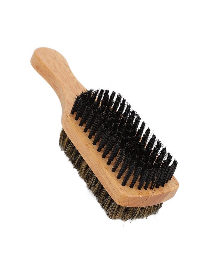 Brrnoo Double Sided Beard Brush Imitation Bristles Brush With Rubber Wood Handle For Men Mustache Brush Soft And Hard Pocket Comb For Men Hair Brushes Facial Beard Brush Beard Grooming Tool - Image 5