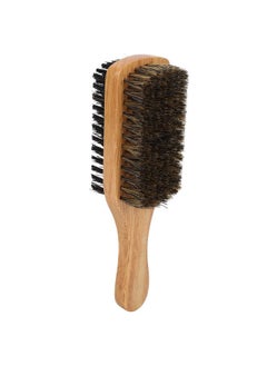 Brrnoo Double Sided Beard Brush Imitation Bristles Brush With Rubber Wood Handle For Men Mustache Brush Soft And Hard Pocket Comb For Men Hair Brushes Facial Beard Brush Beard Grooming Tool  - Image 2