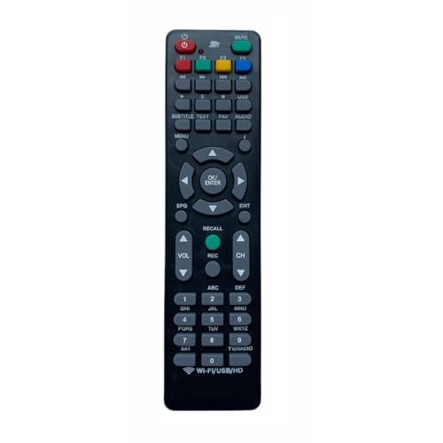 Upix DTH Remote No. 764 (with WiFi), Compatible/Replacement for Kingstar, i-Zone, Manthan Free Dish DTH Remote (Exactly Same Remote Will Only Work) - Image 1