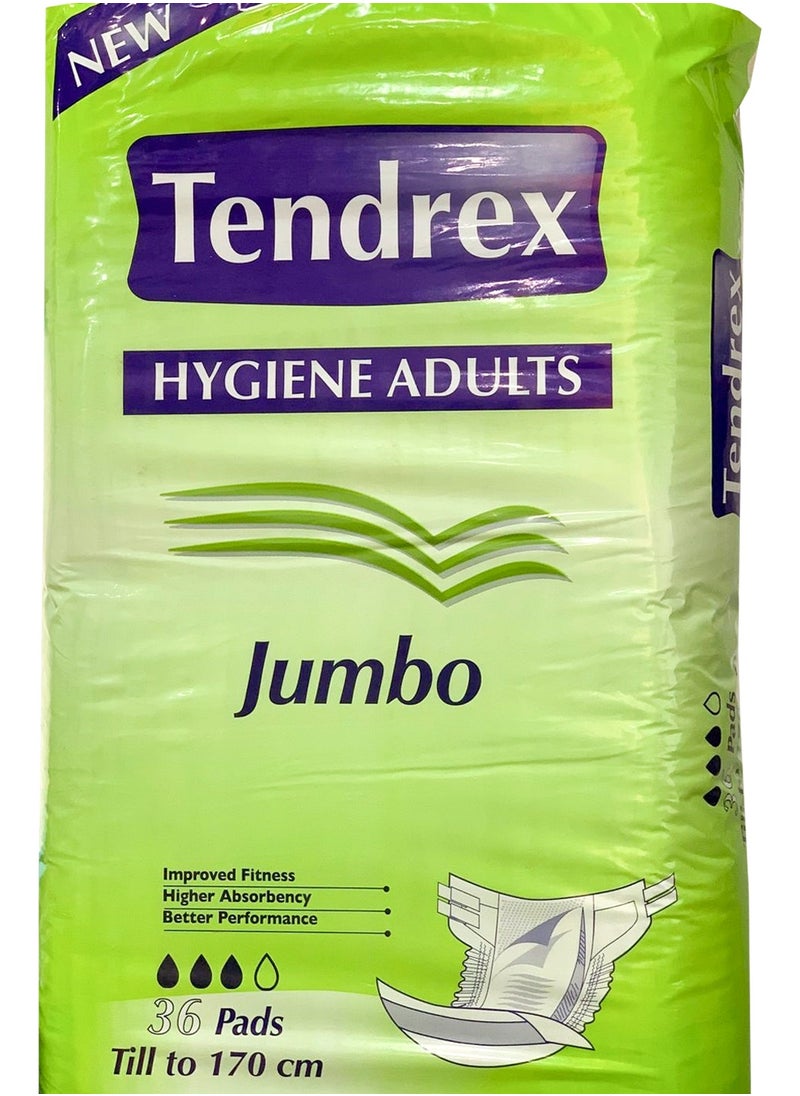Sanita Tendrex Hygiene Adults Jumbo Diapers 36 