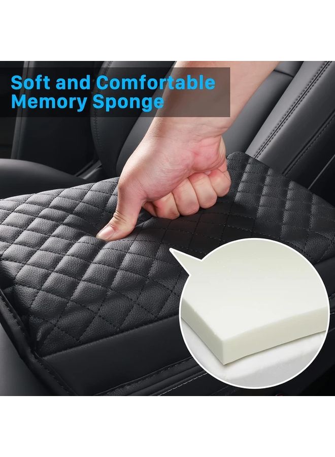 Common Style Console Armrest Pad For Tesla Model Y 3 Soft Faux Leather Elbow Protection - Image 4