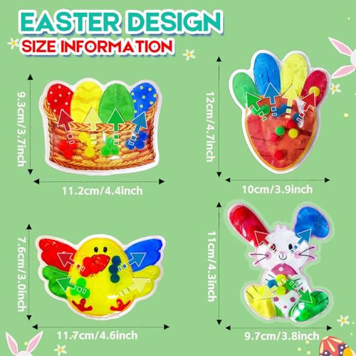 CHHOEAV 4 Pcs Color Sorting Sensory Toys Color Matching Game Quiet Travel Toy Easter Basket Stuffers Essential Easter Egg fillers Gift for Toddlers Montessori Toys for Kids Boys Girls - Image 5