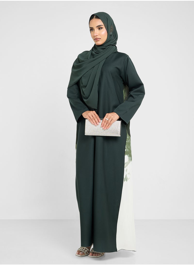 Khizana - Print Abaya & Sheila - Image 1