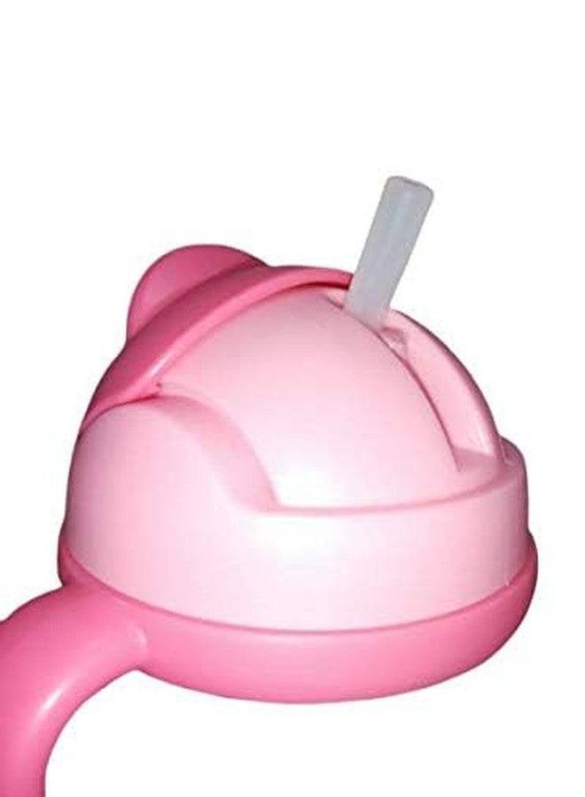 APLAM CHAPLAM Baby Cute Stylish Bpa Free Unbreakable Sippy Cup (Sipper Kids Mug) Straw Sipper Infant PP Water/Juice Training Gravity Sipper Cup with Handles 330ml (Pink) - Image 3