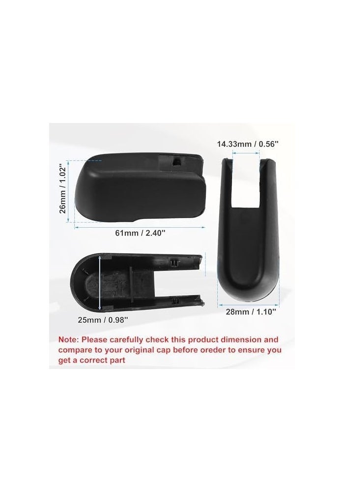 DEMULAX Rear Windshield Wiper Arm Nut Cover Cap - Image 4