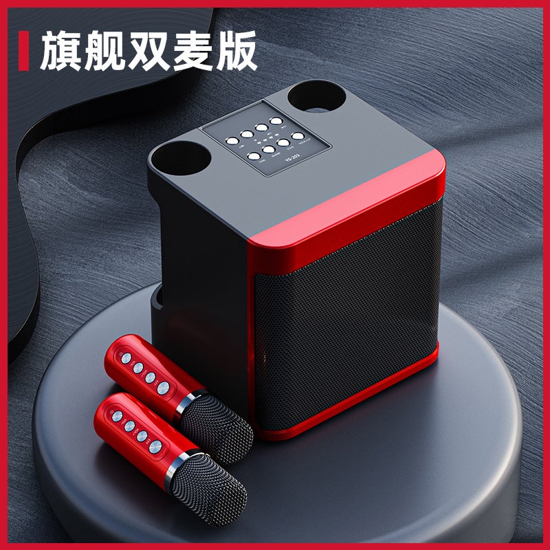 Ys203 -Selling Karaoke Set K Song Audio Bluetooth Speaker Dual Microphone Speaker Microphone All-In-One Machine - Image 5
