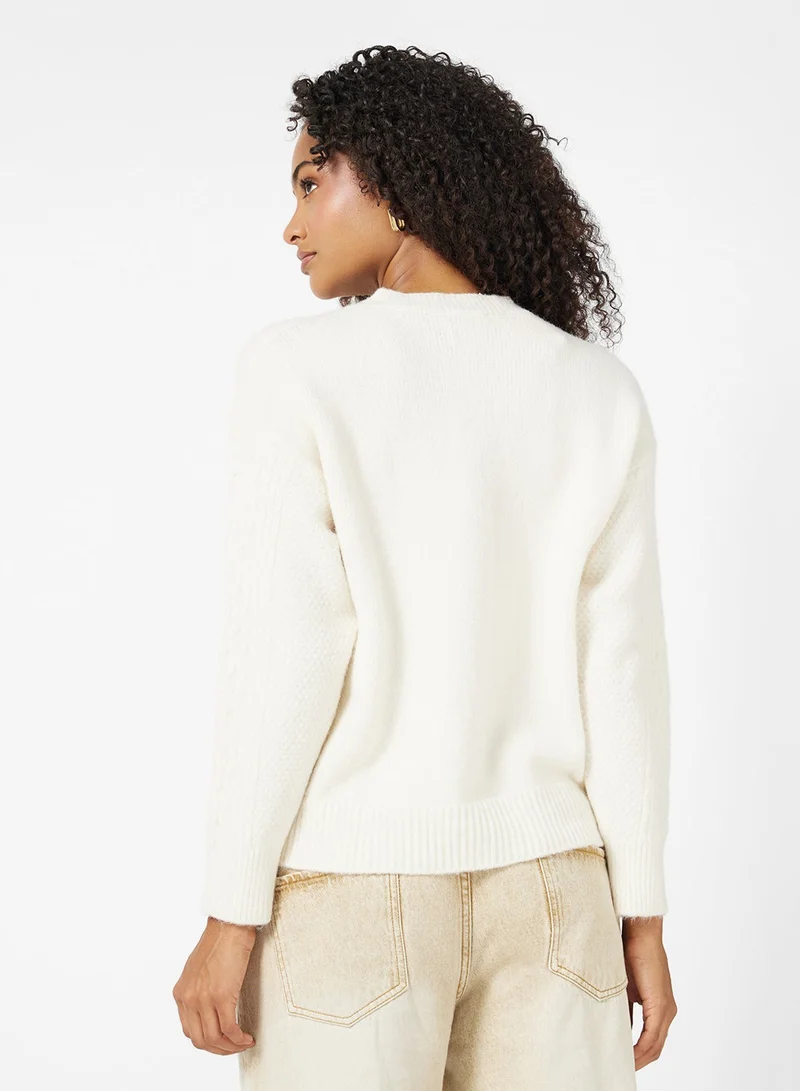 جينجر كارديجان بأزرار محبوك سميك