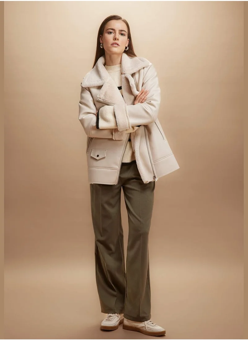 ديفاكتو Woman Wide Leg Woven Trousers
