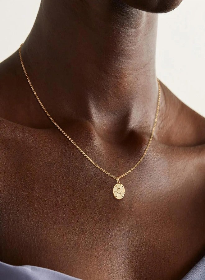 Ascona Dainty Gold Softball/Soccer/Volleyball/Basketball Necklace for WomenTrendy, 14K Gold Plated Charm Necklaces with Heart Cute Sports Accessories Jewelry Gift for Teenage Lovers Friend 16+3 Inches, Brass - Image 5