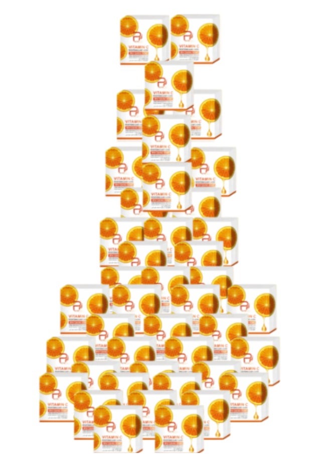 PYRON 42 Pieces Vitamin C Brightening And Anti-Aging Whitening Soap Orange 100grams  - Image 1