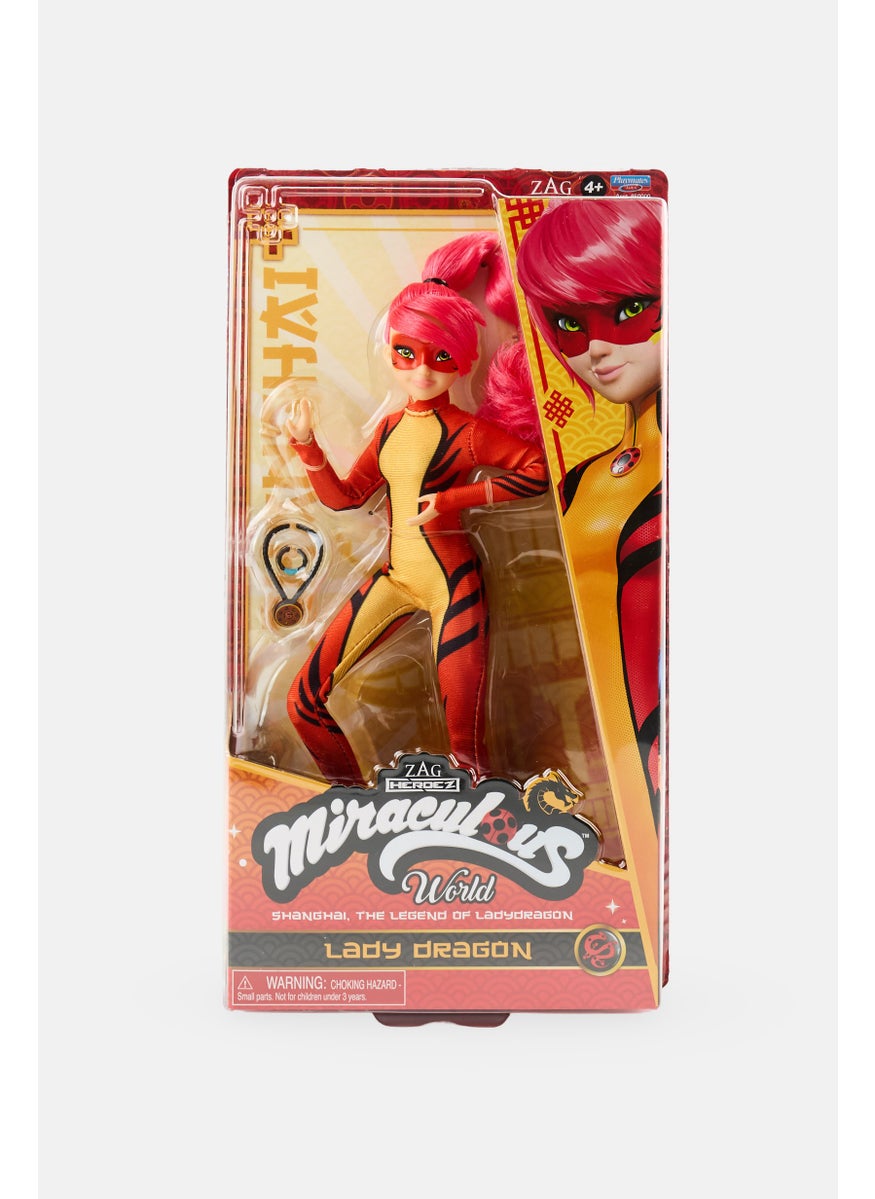ZAG Heroez Miraculous Lady Dragon Miraculous Shanghai Movie 10,5 inch Fashion Doll with Accessories, Multicolor  - Image 1
