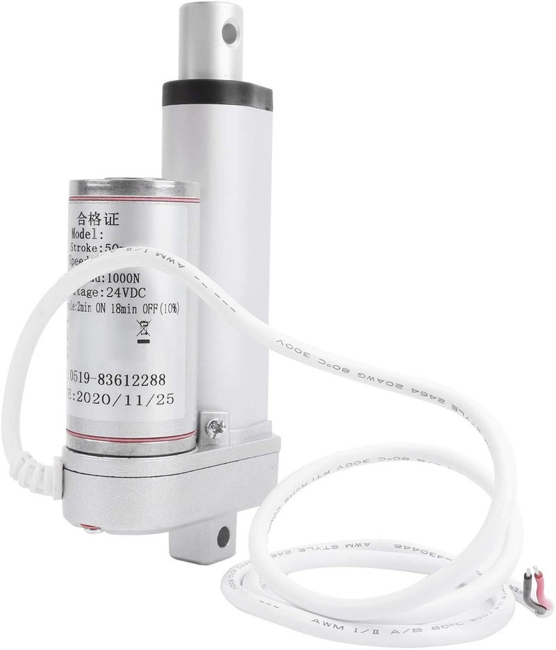 Electric Linear Actuator Electric Linear Actuator Motor, Lifting System Putter 100kg Load 50mm Stroke 12mms DC, Push, Pull, Raise and Lower The (12VDC) (24VDC) - Image 2