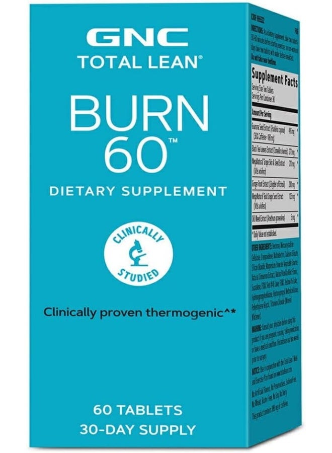 GNC TOTAL LEAN BURN 60 - Image 1