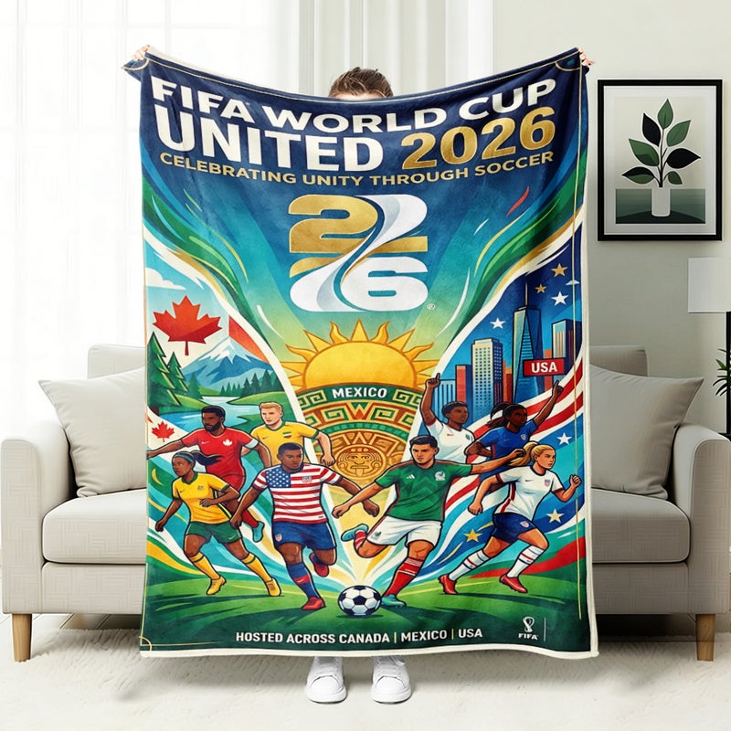 FIFA 2026 World Cup Fan Blanket - Sofa & Nap Blanket - Image 1