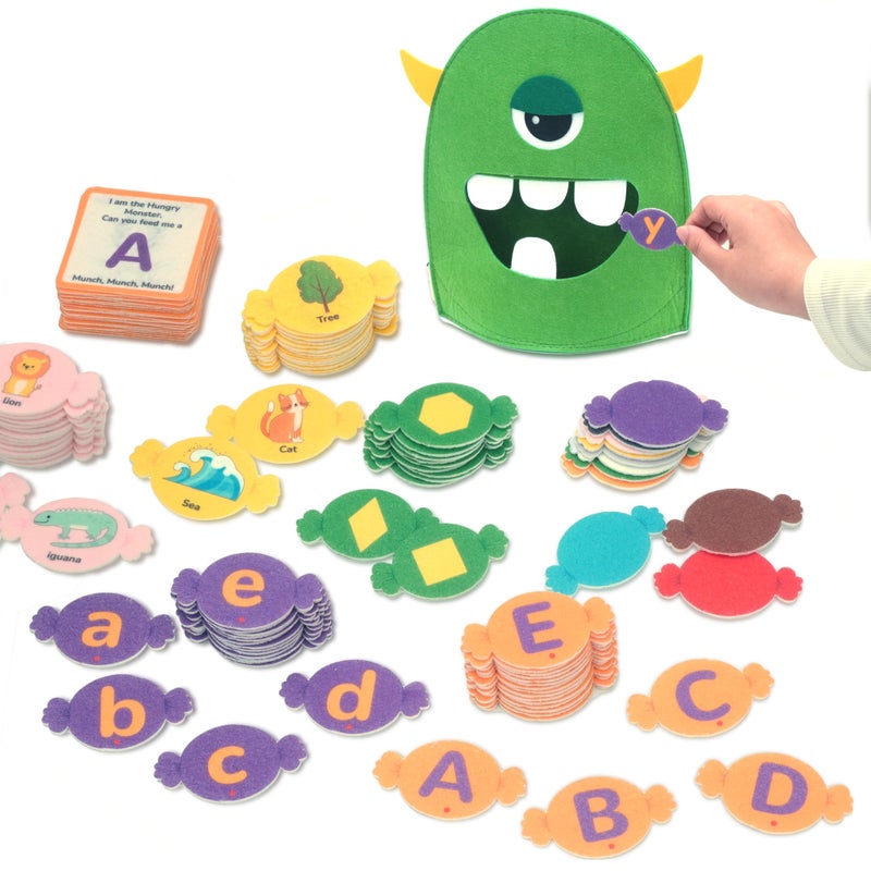 CHEFAN Alphabet Learning ToyThe Alphabet MonsterLetter Recognition Matching GameMontessori Preschool ToysABC Learning Toys for Kids Ages 3 4 5 6 - Image 3