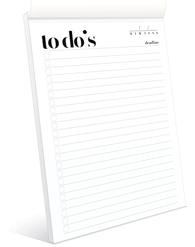 HADIGU To Do List Notepad A5 Size (8.3"X5.8") Daily To Do List Planner, Productivity Planner, Stylish Design, Quality Thick Paper, Hardcover, Undated, Ruled Pages, Checkboxes, Deadline Column, Date Section. - Image 1
