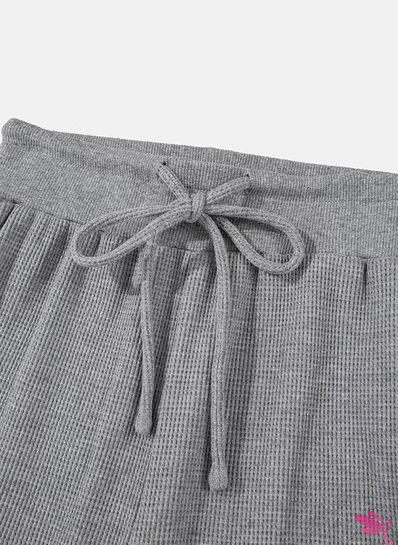 يونيكي Grey Plain Casual Trousers