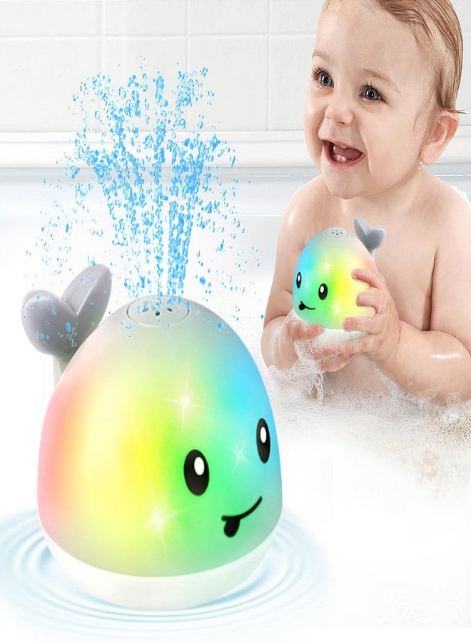 GIGILLI Whale Bath Toy Sprinkler, Light Up Bath Toys for Kids Ages 1-3 Babies 6-12-18 Months, 1 2 3 Year Old Boys Girls Gifts Christmas Stocking Stuffers Toddler Birthday Gifts, Bathtub Pool Water Table Toys - Image 1