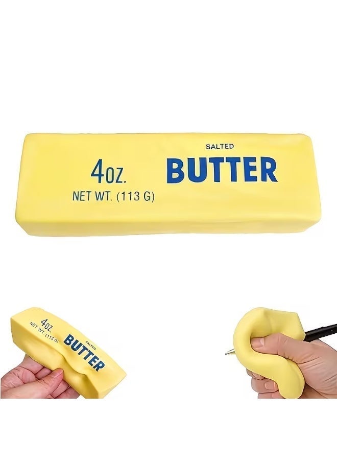 SquishyFun Cute Butter Shaped Squishy Toy Super Soft Texture - Image 1
