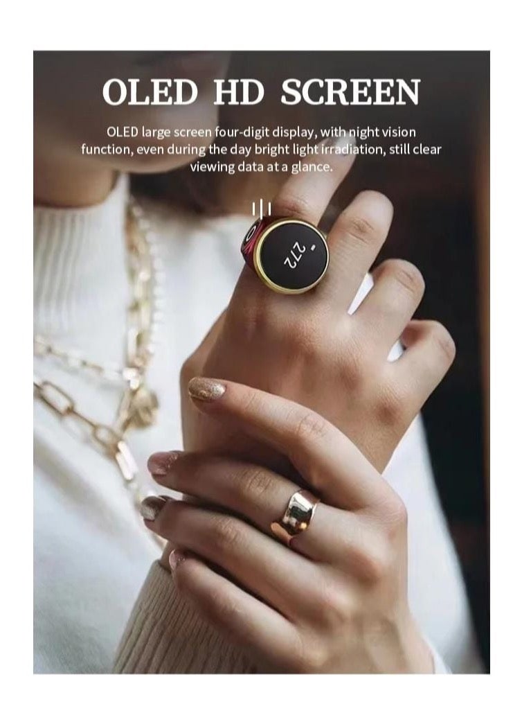 Smart Tasbhi Zikr Ring , 3 Size (18MM , 20MM , 22MM ) Muslim Prayer, Prayer Timing Reminder  smart ring - Image 2