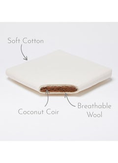 The Little Green Sheep Natural Knitted Baby Moses Basket And Mattress From 0 - 4 Months  - Image 2