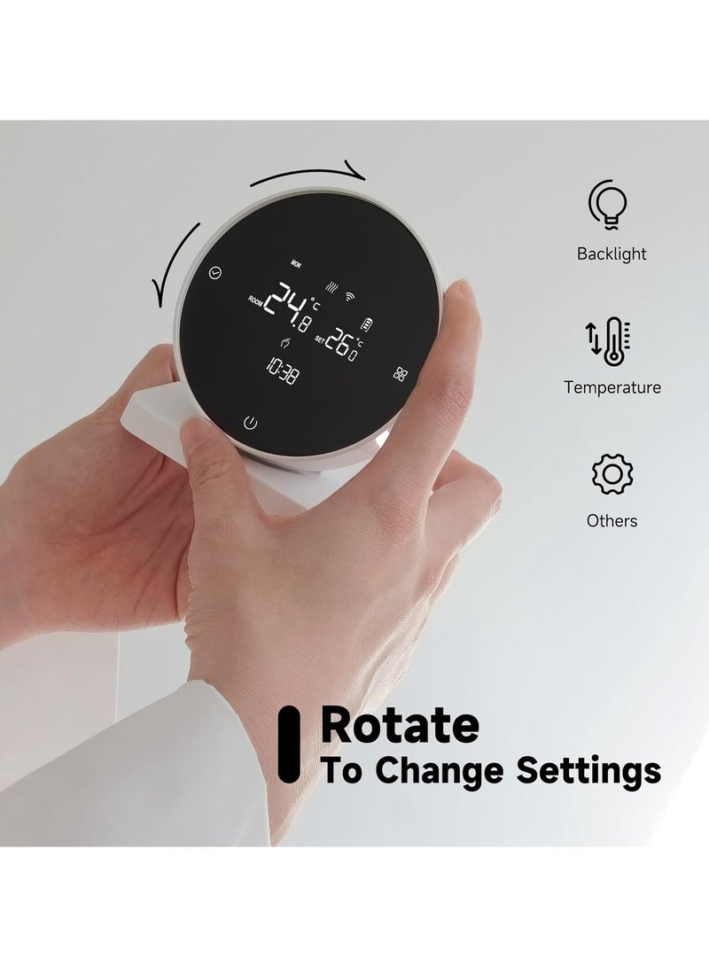 SYOSI Wireless WiFi Thermostat with receiver for Gas Boiler Heating Programmable Smart Thermostat Supports Voice and APP Control Works with Google Home Smart Thermostat for Energy Saving - Image 2
