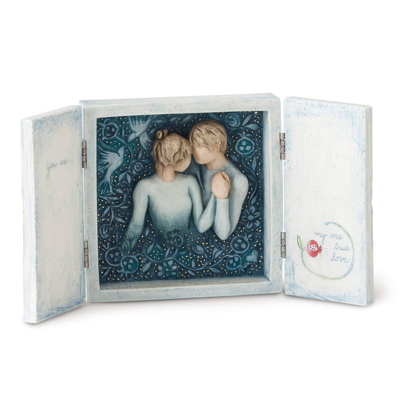 Willow Tree Duet Sculpted HandPainted Triptych