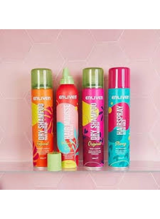 Enliven Dry Shampoo Original – 300ml Instant Oil Control & Hair Refresh Without Water | Summer Hair Care for Oily & Flat Hair - Image 2