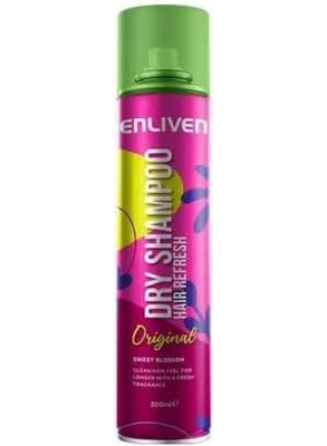 Enliven Dry Shampoo Original – 300ml Instant Oil Control & Hair Refresh Without Water | Summer Hair Care for Oily & Flat Hair - Image 1