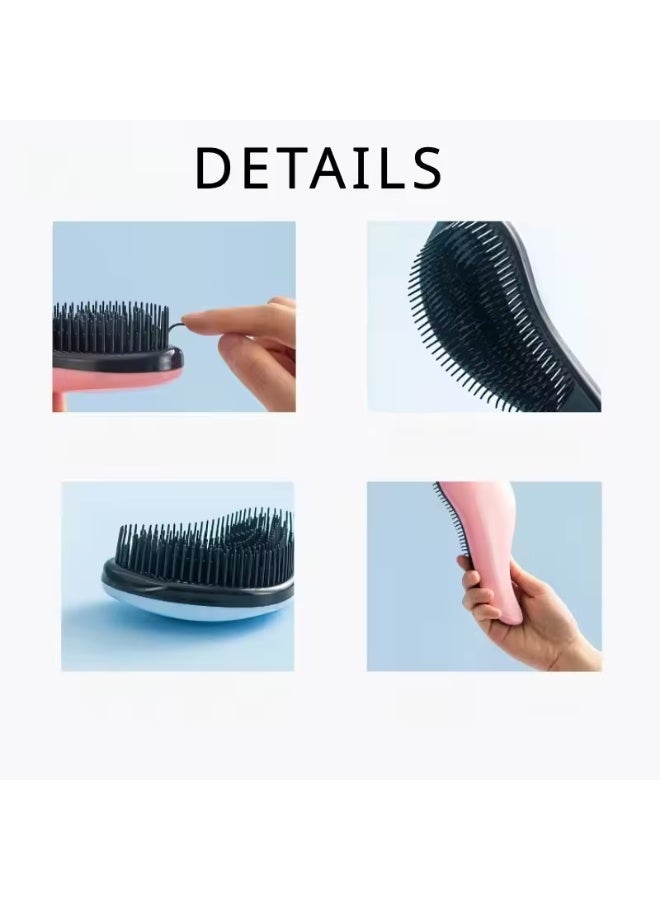 Professional detangling hairbrush for children and adults – flexible, gentle on the scalp, suitable for all hair types – 1 piece - Image 2