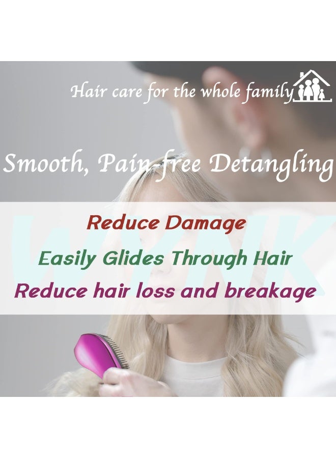 Professional detangling hairbrush for children and adults – flexible, gentle on the scalp, suitable for all hair types – 1 piece - Image 4