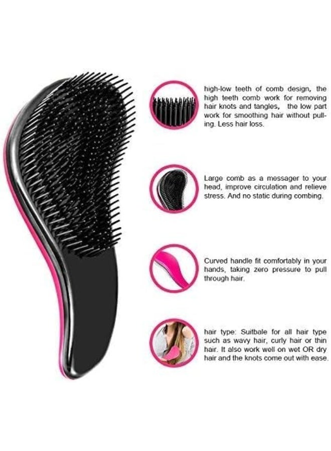 Professional detangling hairbrush for children and adults – flexible, gentle on the scalp, suitable for all hair types – 1 piece - Image 3