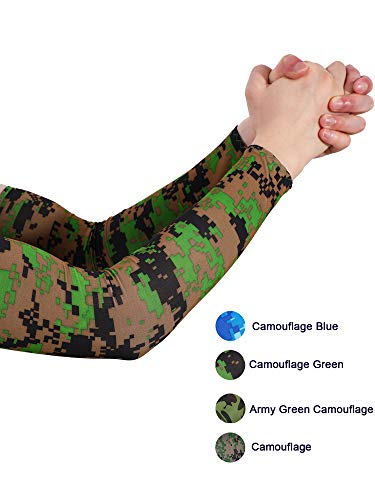 Mudder 8 Pairs Arm Sleeves UV Sun Protection for Men Women Cooling Tattoo Cover Up Sleeves(Light Color,Average Size) - Image 3