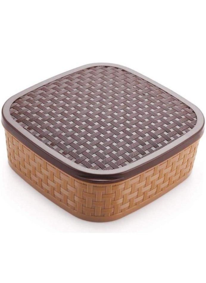 Generic - Plastic Masala Spices Dabba Box - 7 Sections  With Spoon - Image 1