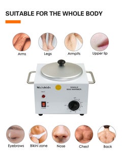 Meishida Wax Warmer Single Pot Electric Wax Melt Heater Machine for Home and Spa Use  - Image 4
