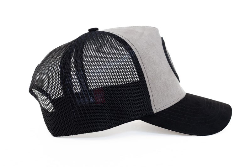 Urban Effort Mesh Back Cap - for Men and Women Baseball Hat 5-Panel Trucker Hat - Great Snapback Closure for Hunting & Hiking (Curved Trucker, Gray/Black) - Image 2