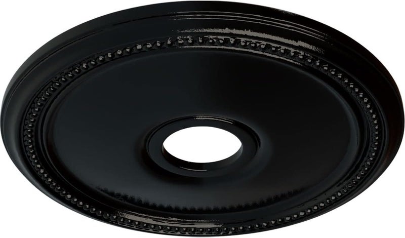 Ekena Millwork CM18DIBPS Diane Ceiling Medallion, 18"OD x 3 5/8"ID x 1 1/8"P (Fits Canopies up to 5 3/8"), Hand-Painted Black Pearl - Image 2