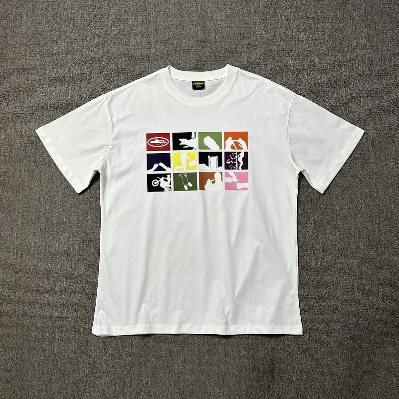New Short-Sleeved T-Shirt With Letter Logo Print, Round Neck, American Casual Loose Half-Sleeve - Image 4