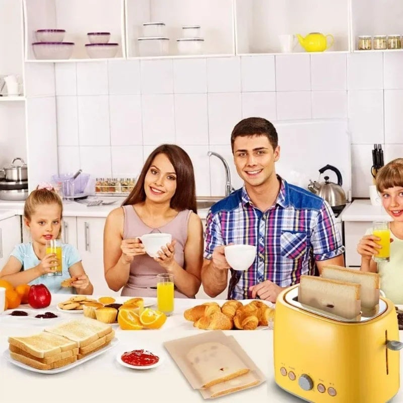 30PCS Reusable Toaster Bags, Non-Stick, Microwave Safe, for Sandwiches & More - Image 5