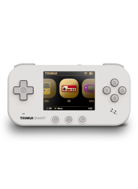 TRIMUI Smart 2.4-inch IPS Screen Open Source Mini Retro Handheld Machine Wifi Battle Handheld Game Machine-Product Color:Smart English-Model:White 64G