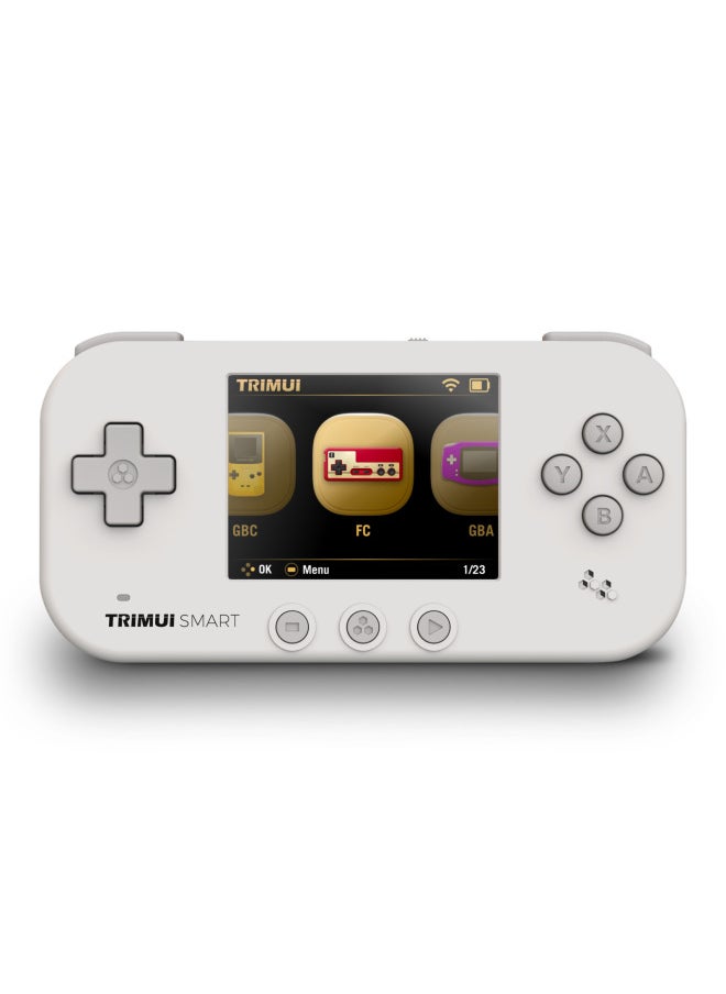 Generic - TRIMUI Smart 2.4-inch IPS Screen Open Source Mini Retro Handheld Machine Wifi Battle Handheld Game Machine-Product Color:Smart English-Model:White 64G - Image 1