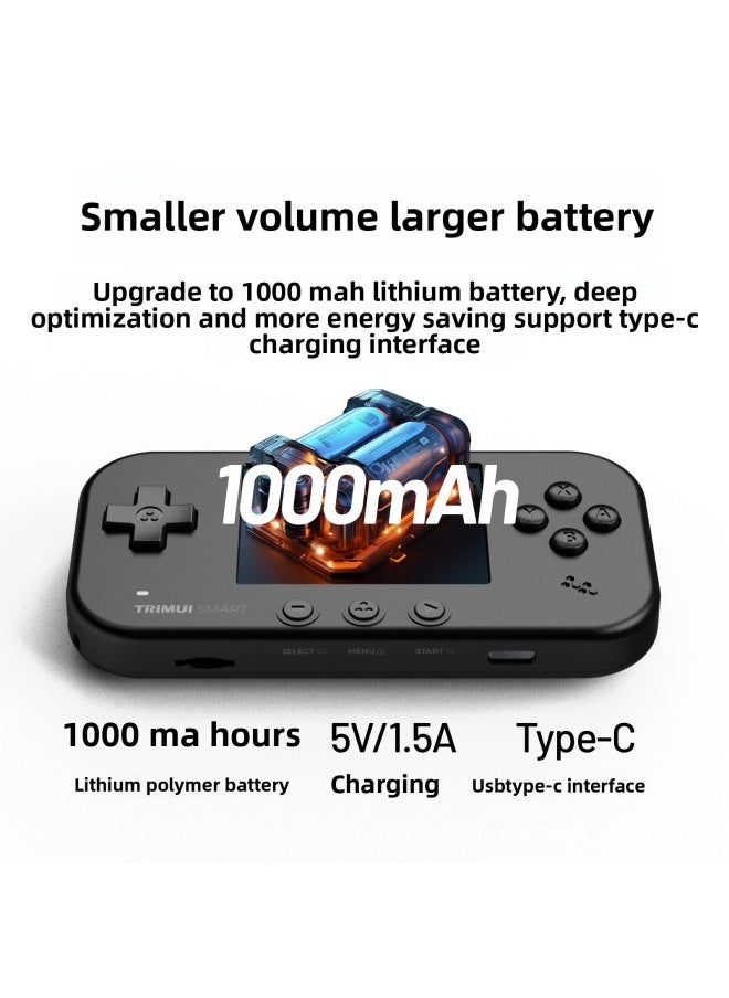 Generic - TRIMUI Smart 2.4-inch IPS Screen Open Source Mini Retro Handheld Machine Wifi Battle Handheld Game Machine-Product Color:Smart English-Model:White 64G - Image 1