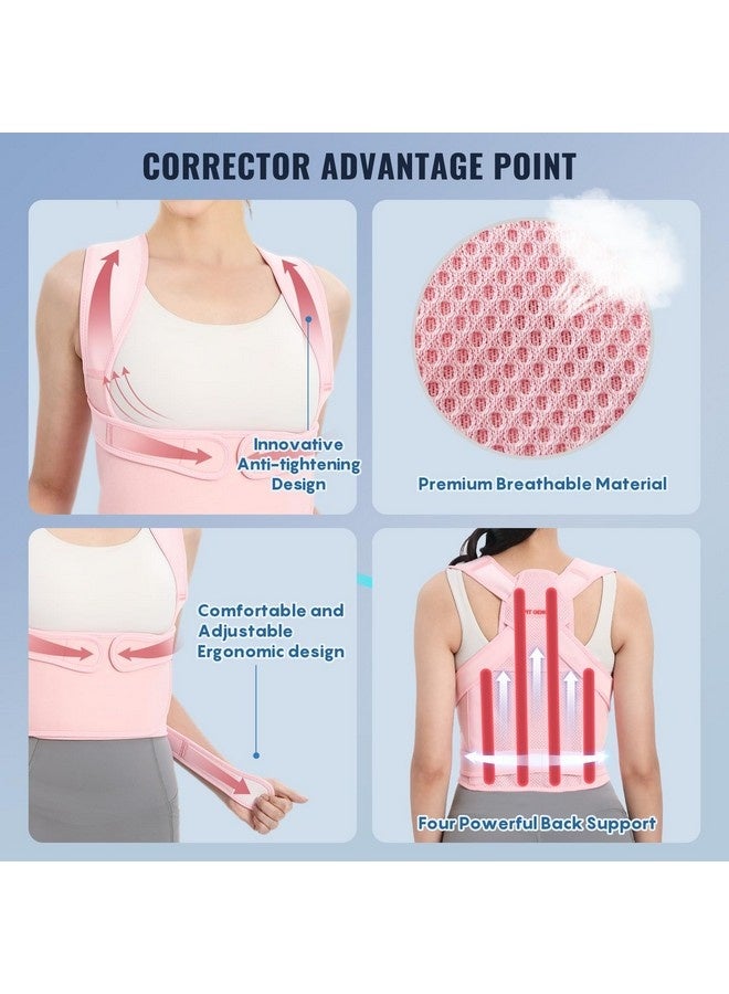 Beauenty Upgraded Full Back Brace Posture Corrector for Men and Women: Breathable Adjustable for Upper and Lower Back Pain Relief- Scoliosis Hunchback Thoracic Spine Corrections and Back Support (M Size) - Image 4